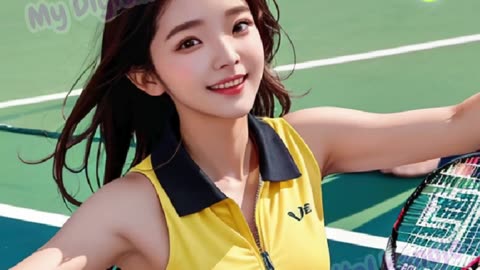 [4k AI Beauty] That Beauty at the Tennis court - Yoona | 테니스 코트에 있는 그 아가씨 - 윤아 ❤️