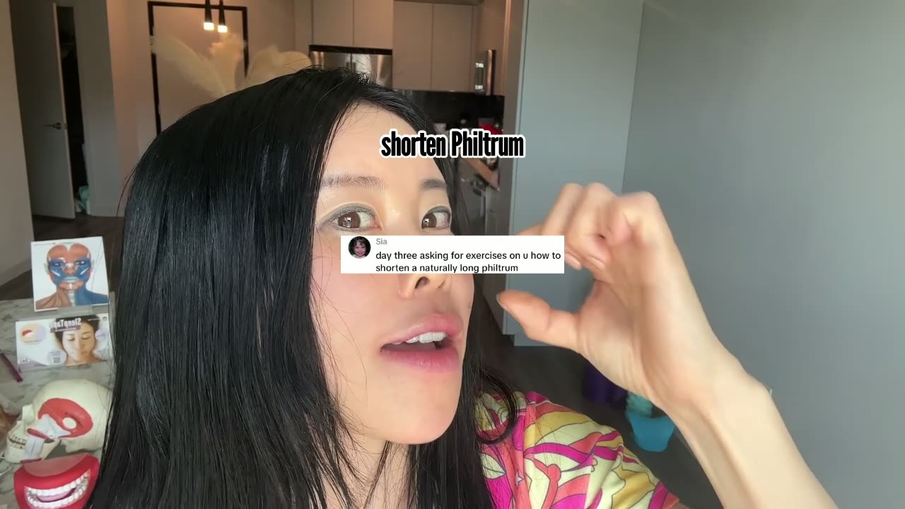 How to Get a Fuller Upper Lip and Shorter Philtrum Naturally | Koko Face Yoga