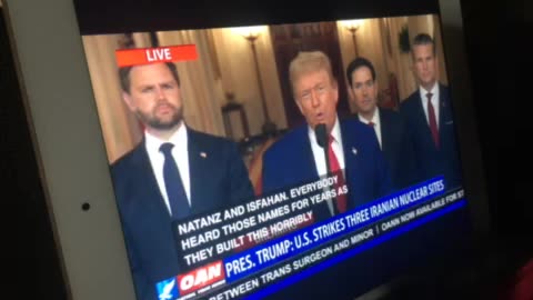 🦅 OAN president Donald J Trump USA 🇺🇸 strikes 3 Iran 🇮🇷 nuclear ☢️ facilities