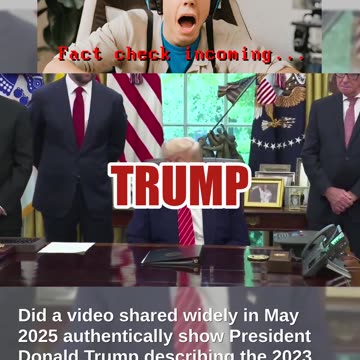 Fact Check: FAKE Video Shows Trump Calling East Palestine Train Derailment 'Terror Attack'