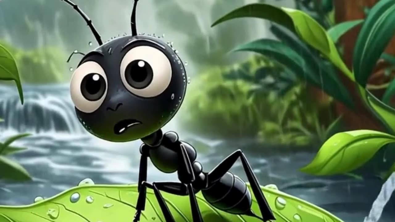 The Brave Little Ant’s Leaf Boat Adventure