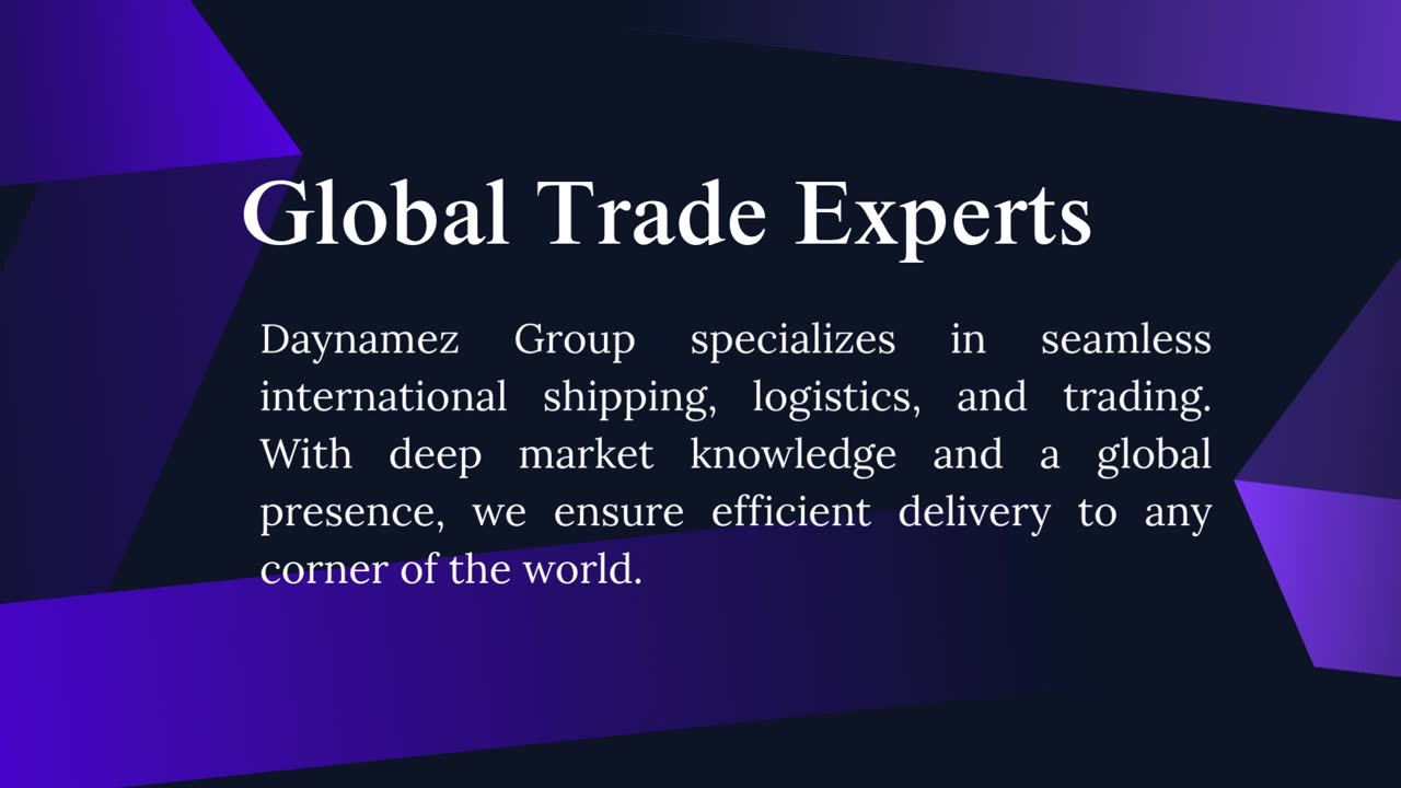 Daynamez Group Powers Seamless Global Trade