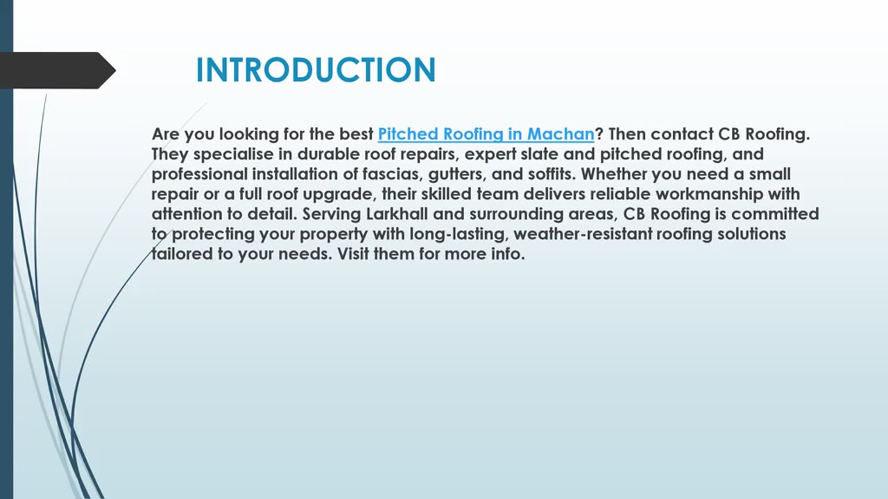 Best Pitched Roofing in Machan