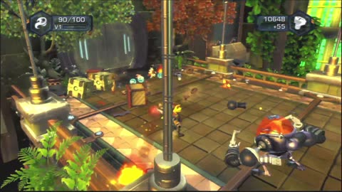 Playing Ratchet& Clank Future: Tools of Destruction on PS 3