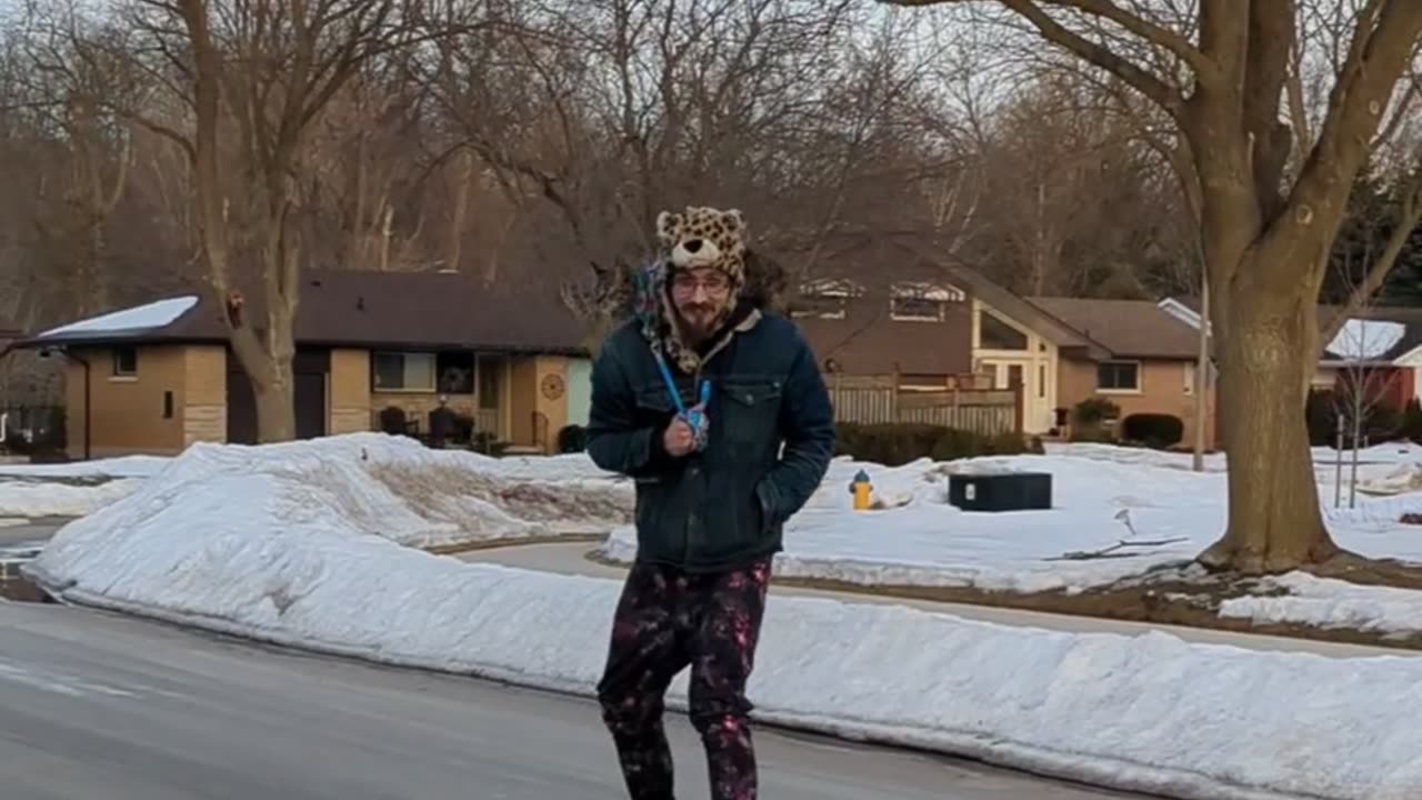 This Cat Loves Riding Their Human Around Town