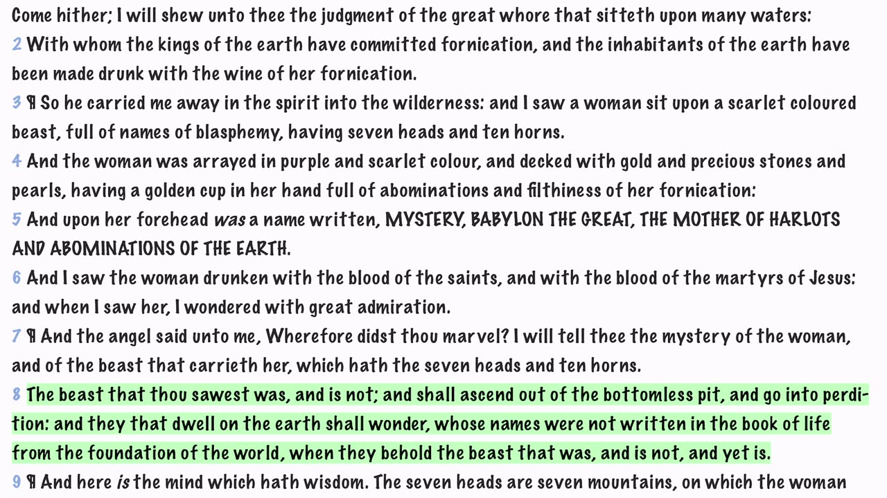 Starting at the midpoint events of Revelation