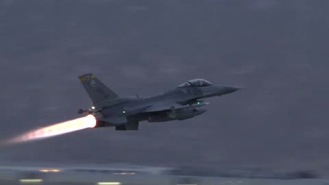 POWERFUL F-16 AFTERBURNER TAKEOFF | Extreme Jet Engine Roar & Speed