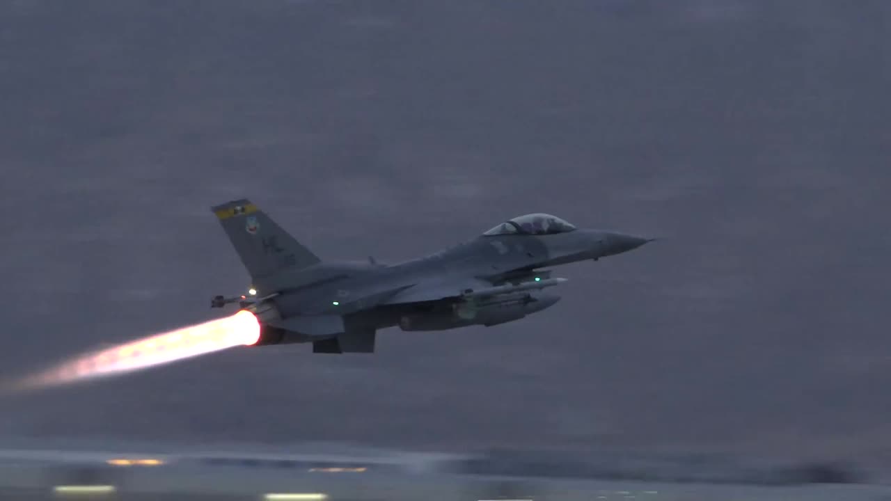POWERFUL F-16 AFTERBURNER TAKEOFF | Extreme Jet Engine Roar & Speed
