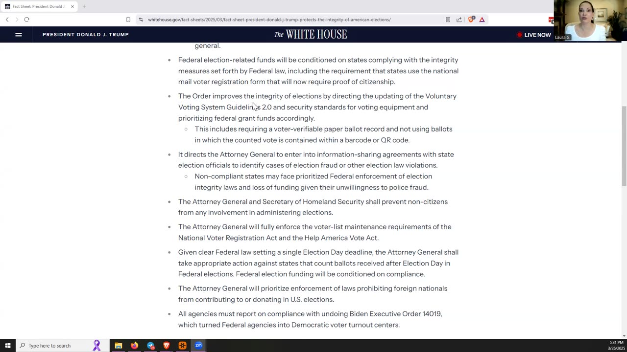 Breakdown of Trump's Executive Order on Election Integrity