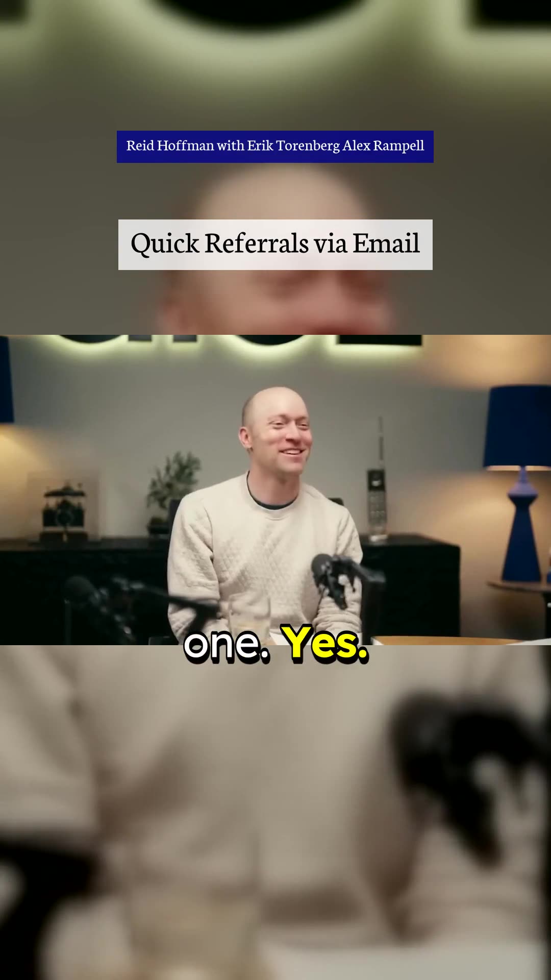 Efficient Referrals via Email - Reid Hoffman with Erik Torenberg Alex Rampell #feedback #email