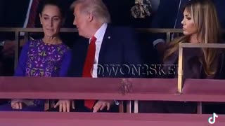 Melania can’t hide her jealous looks