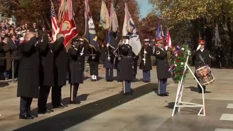 Trump's Salute: Honoring Fallen Heroes at Arlington. Strength for America's Veterans 🇺🇸🫡