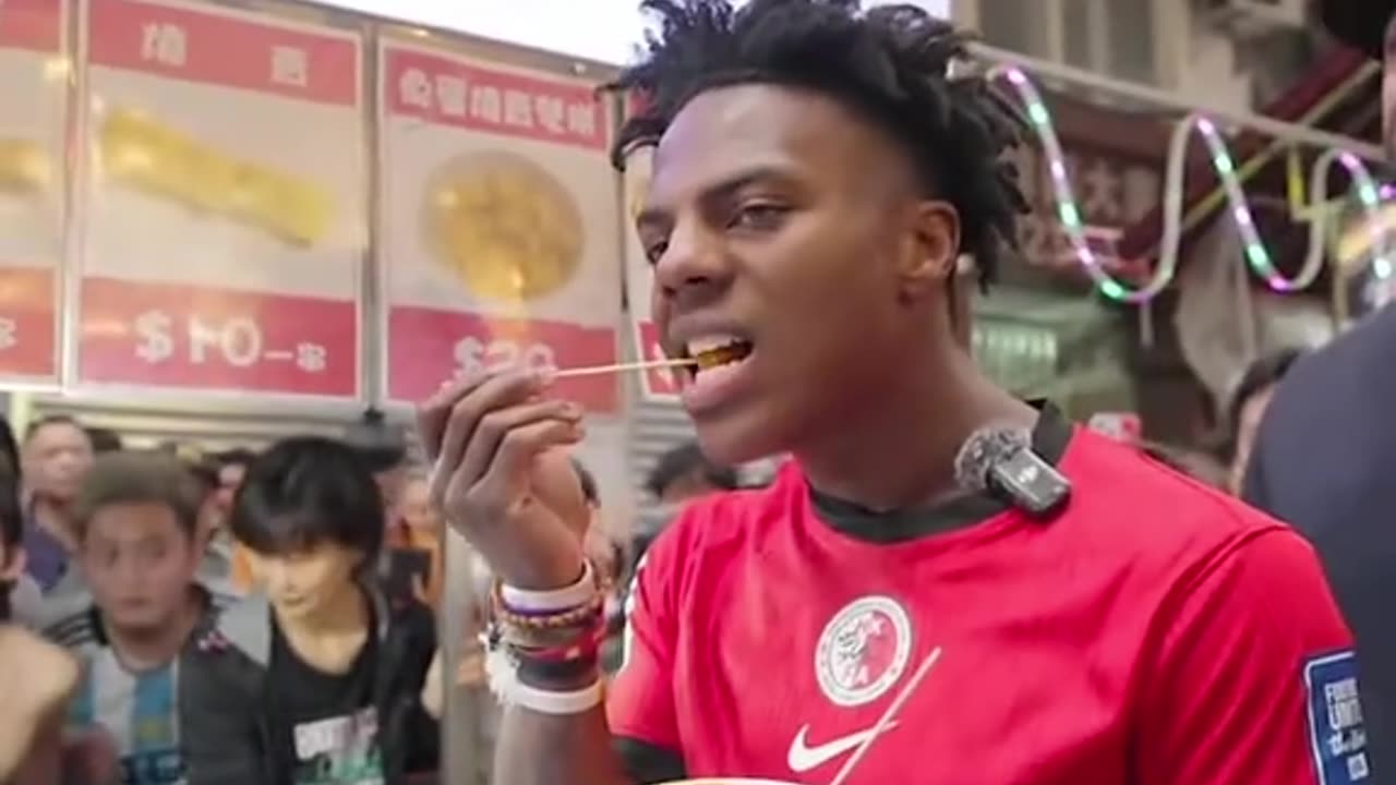 IShowSpeed tried tasting spicy fish balls in Hong Kong China ❤️🩹 #ishowspeed