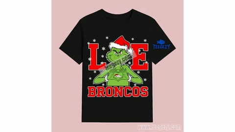 The Grinch Love Denver Broncos Christmas Cotton Shirt