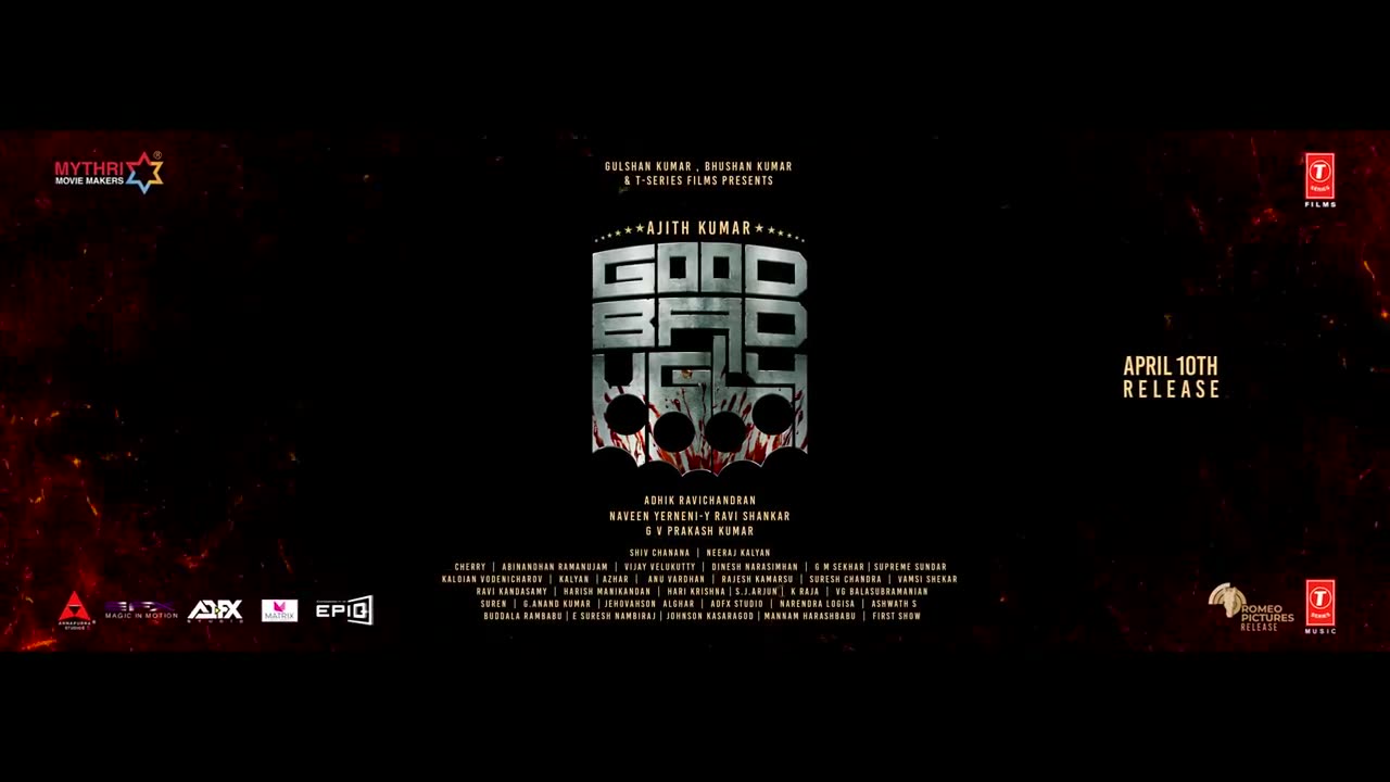 Good Bad Ugly Tamil Teaser | Ajith Kumar | Trisha | Adhik Ravichandran | Mythri Movie Makers