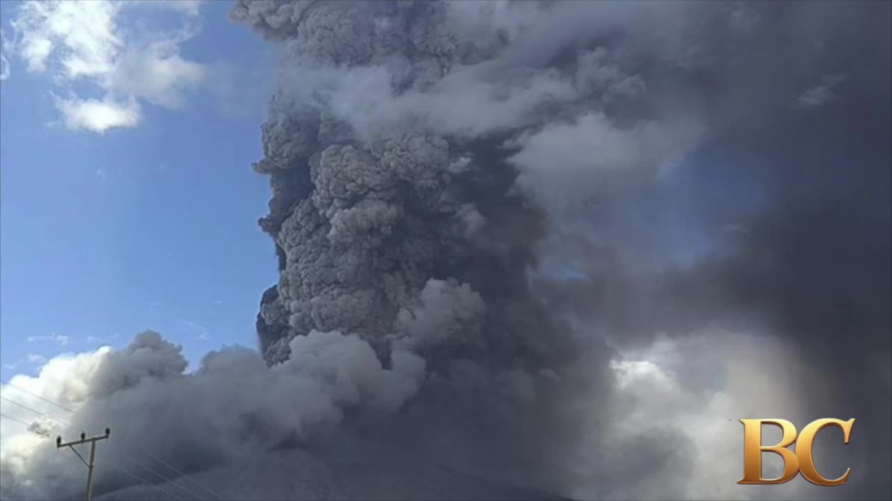 Indonesia’s Mount Lewotobi Laki-Laki erupts, sends volcanic ash into the sky
