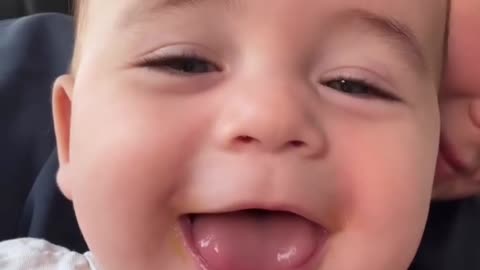 Cute Baby Juice Drinking