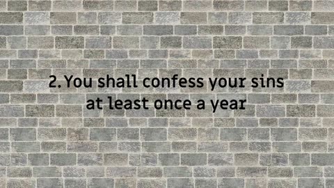 The Five Precepts of the Catholic Church