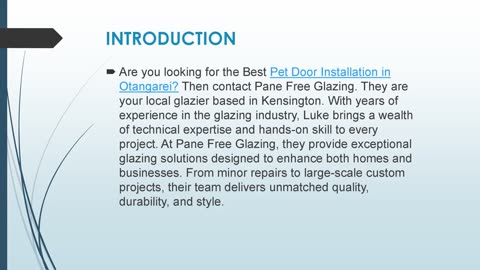 Best Pet Door Installation in Otangarei