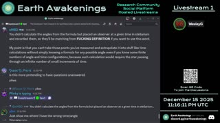 Earth Awakenings - Livestream 1 - #4211 - Live on Rumble/Youtube/X-Twitter/Twitch