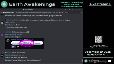 Earth Awakenings - Livestream 1 - #4219 - Live on Rumble/Youtube/X-Twitter/Twitch