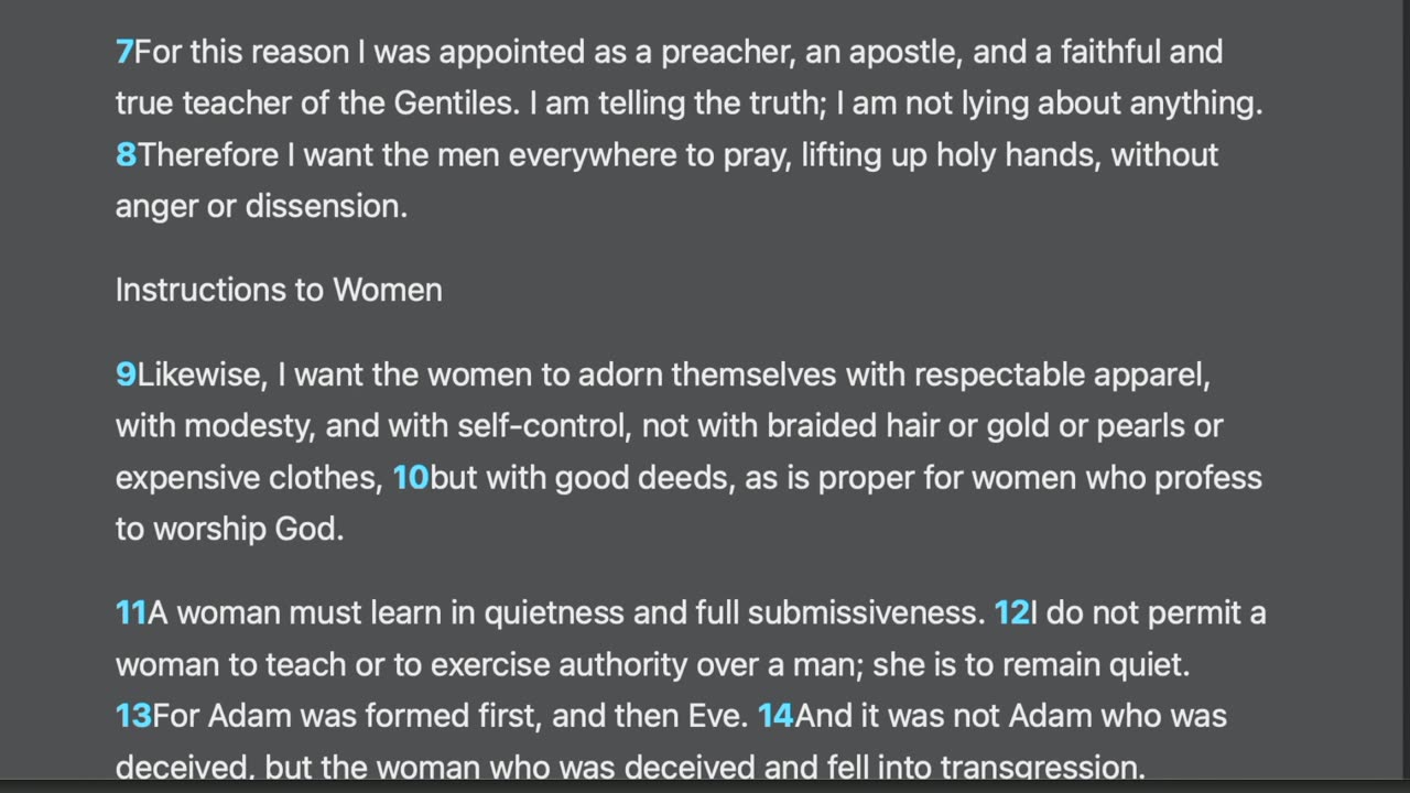 1 Timothy 2