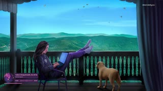 Beautiful views and cozy vibes with my daughter and puppy🐶🎧