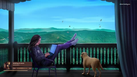 Beautiful views and cozy vibes with my daughter and puppy🐶🎧