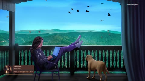 Beautiful views and cozy vibes with my daughter and puppy🐶🎧