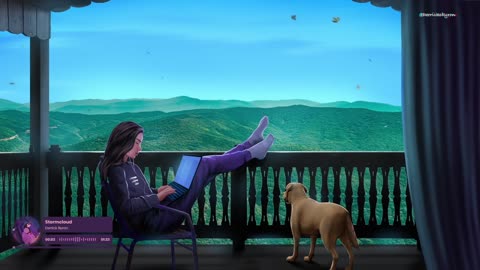 Beautiful views and cozy vibes with my daughter and puppy🐶🎧
