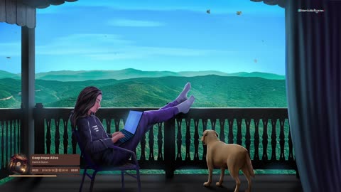 Beautiful views and cozy vibes with my daughter and puppy🐶🎧