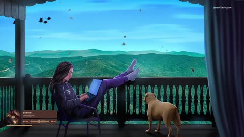 Beautiful views and cozy vibes with my daughter and puppy🐶🎧