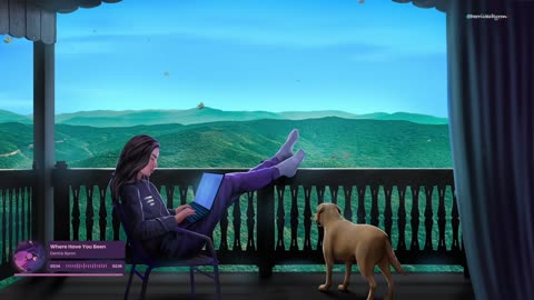 Beautiful views and cozy vibes with my daughter and puppy🐶🎧