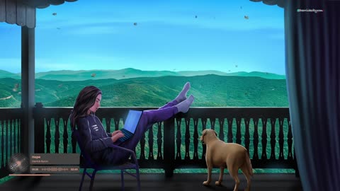 Beautiful views and cozy vibes with my daughter and puppy🐶🎧