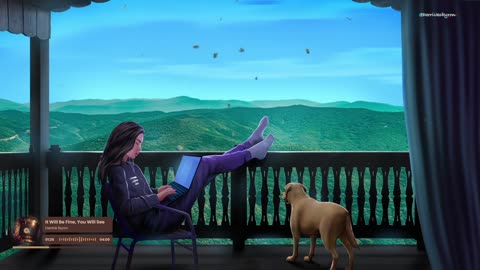 Beautiful views and cozy vibes with my daughter and puppy🐶🎧