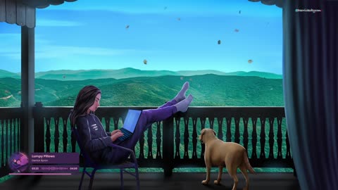 Beautiful views and cozy vibes with my daughter and puppy🐶🎧
