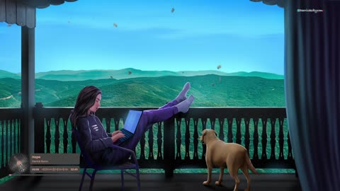 Beautiful views and cozy vibes with my daughter and puppy🐶🎧
