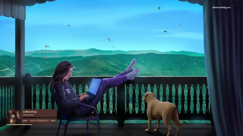 Beautiful views and cozy vibes with my daughter and puppy🐶🎧