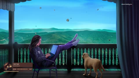 Beautiful views and cozy vibes with my daughter and puppy🐶🎧