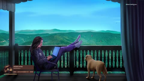Beautiful views and cozy vibes with my daughter and puppy🐶🎧