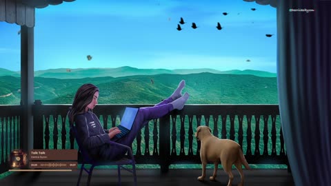 Beautiful views and cozy vibes with my daughter and puppy🐶🎧