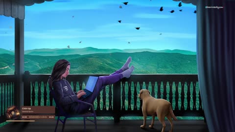 Beautiful views and cozy vibes with my daughter and puppy🐶🎧