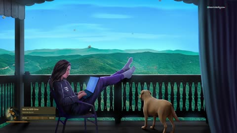 Beautiful views and cozy vibes with my daughter and puppy🐶🎧