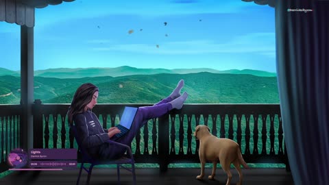 Beautiful views and cozy vibes with my daughter and puppy🐶🎧