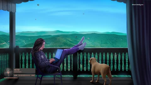 Beautiful views and cozy vibes with my daughter and puppy🐶🎧