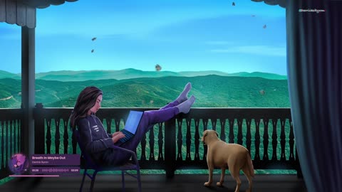 Beautiful views and cozy vibes with my daughter and puppy🐶🎧