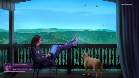 Beautiful views and cozy vibes with my daughter and puppy🐶🎧