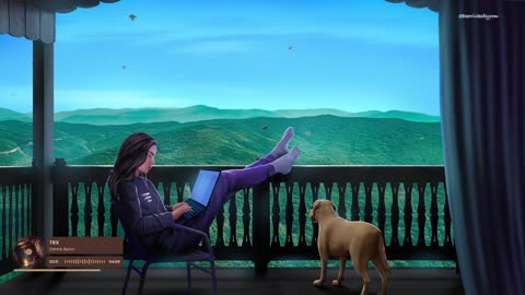 Beautiful views and cozy vibes with my daughter and puppy🐶🎧