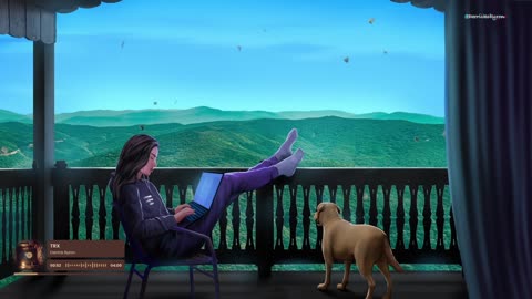 Beautiful views and cozy vibes with my daughter and puppy🐶🎧