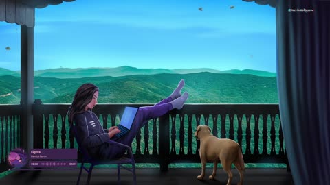 Beautiful views and cozy vibes with my daughter and puppy🐶🎧